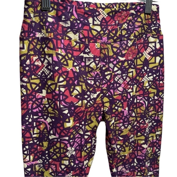 NEW LulaRoe OS Soft Leggings One Size  2-10 Small-Large Purple Abstract Design - Picture 1 of 14